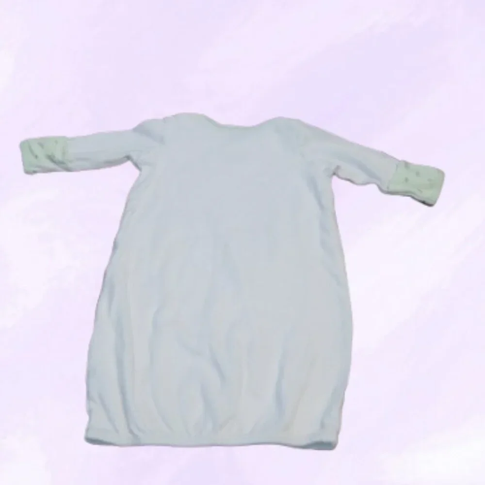 Little Me baby sleeper in light green size 0-3 months infant new born pjs pajama